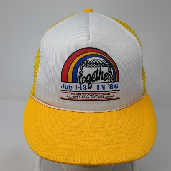 Together July 1-13 In '86 Snapback Trucker Hat Yellow OS Capital Vintage Foam - Picture 2 of 9